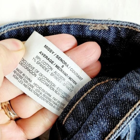 Nine West womens boot cut bleecker SZ 8 blue jeans - Picture 6 of 6